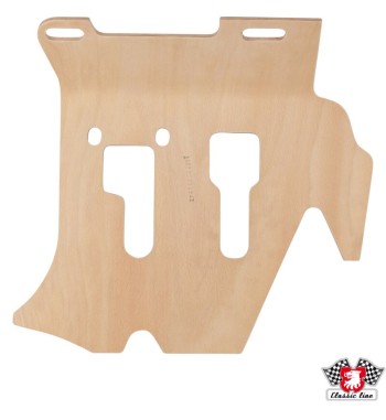 Pedal floor board, form-pressed laminated birchwood