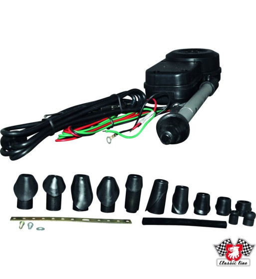 Antena elektryczna, 12V, czarna, podstawa O28 mm
Antena elektryczna, 12V, czarna, podstawa O28 mm