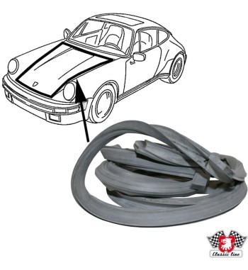 Seal for bonnet, front