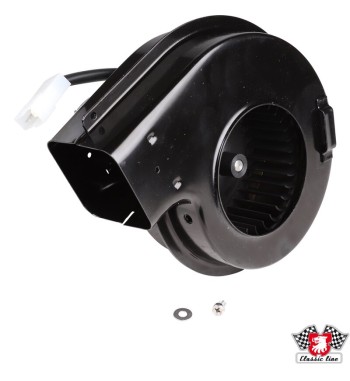 Blower motor with steel housing for heater