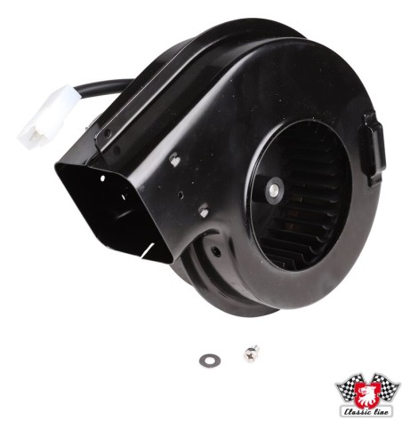 Blower motor with steel housing for heater