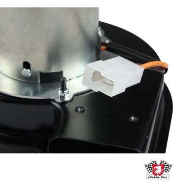 Blower motor with steel housing for heater