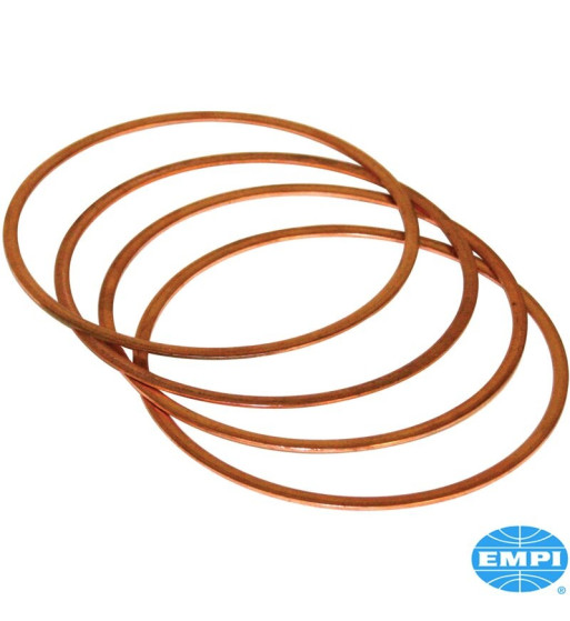 Cylinder head gasket set, copper, Ø90.5/92 mm, 0.04" thick, 4 pieces Cylinder head gasket set, copper, Ø90.5/92 mm, 0.04" thick, 4 pieces