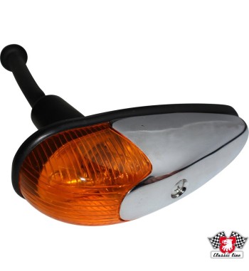 Indicator, front, wing mounted, orange, with rubber gasket, left/right