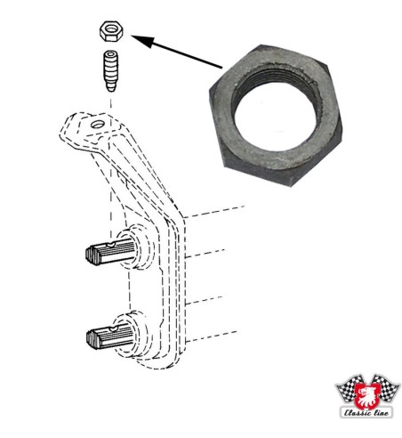 Nut for threaded pin