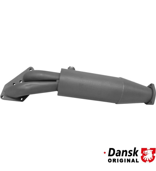 Pre-silencer. Made of steel with grey paint. With TÜV/EEC approval Pre-silencer. Made of steel with grey paint. With TÜV/EEC approval