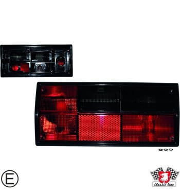 Tail light with red/smoked glass, without socket (Hella type socket), right, with E-mark