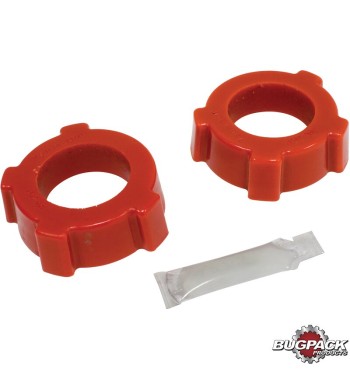 Bushing set for spring plate, knobby, urethane., outer diameter 1 7/8", 2 pieces, Bugpack