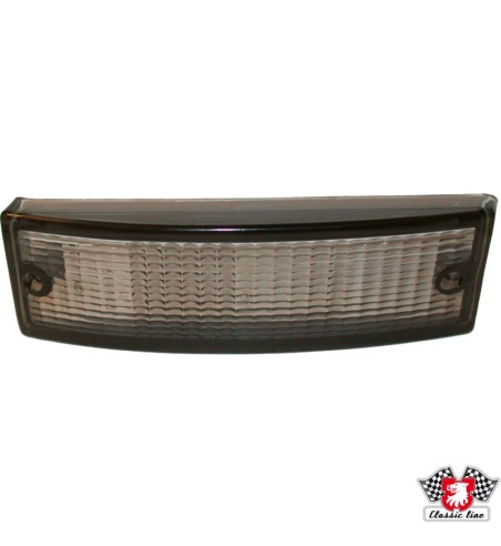 Lens for indicator, front, black, left/right, with E-mark