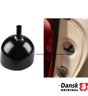 Pocket in door pillar for engine lid pull handle, fits 590947
