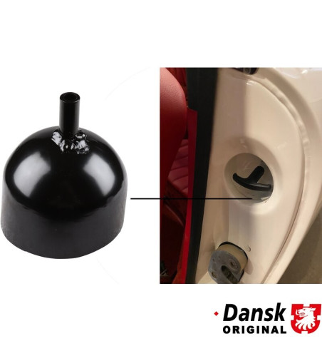 Pocket in door pillar for engine lid pull handle, fits 590947
