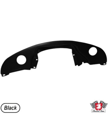 Engine tin, rear, with air hose holes and without pre heater holes, black