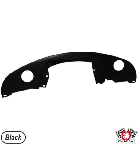Engine tin, rear, with air hose holes and without pre heater holes, black