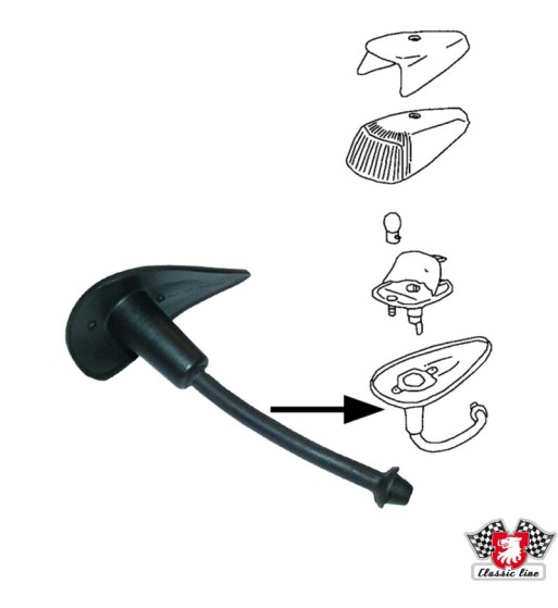 Seal for indicator, front, left/right Seal for indicator, front, left/right