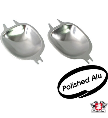 Zestaw osłon klamki wewnętrznej, aluminium, 2 sztuki
