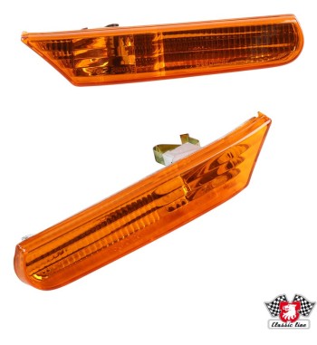 Side marker lamp set, orange, with E-mark