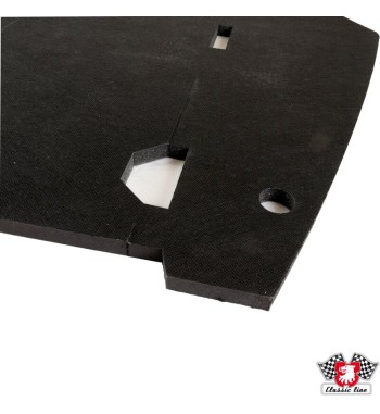 Engine bay sound damping mat, black, quality product, 13 mm foam, 2 mm deadening material