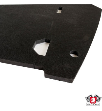 Mata wygłuszająca komorę silnika, czarna, produkt wysokiej jakości, pianka 13 mm, materiał wygłuszający 2 mm 

