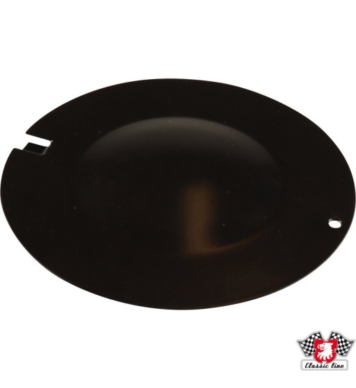 Steering box access cover, metal, black Steering box access cover, metal, black