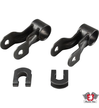 Fork and clip set for anti roll bar, front, left/right (4 pieces)