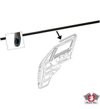 Window guide, upper. For models without moulding
