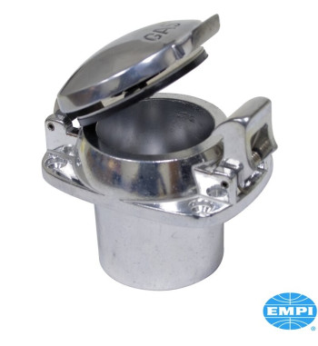 Korpus zbiornika paliwa „Flip-Top”, nieblokowany. Wykonany z polerowanego aluminium
