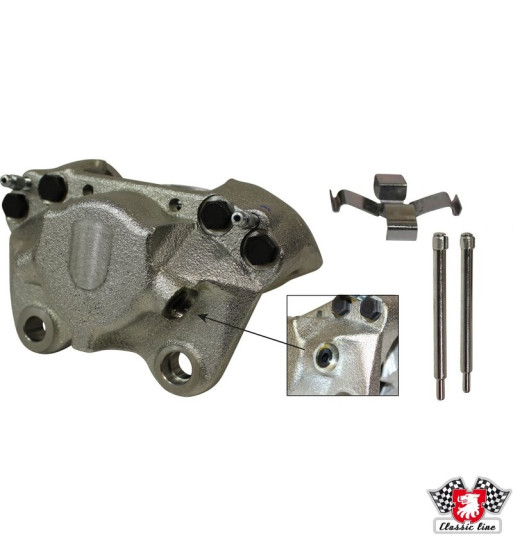 Brake caliper without brake pads, front, left, new Brake caliper without brake pads, front, left, new
