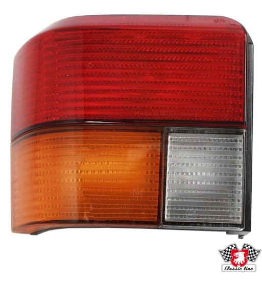 Tail light with red/orange glass, left, with E-mark Tail light with red/orange glass, left, with E-mark