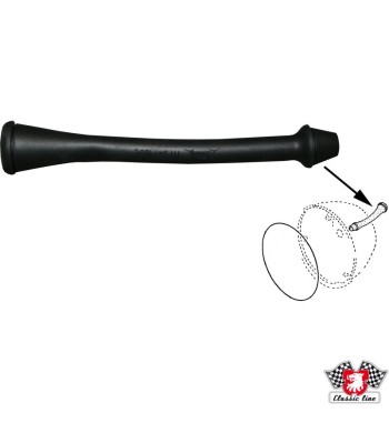 Wire protection tube for headlight, rubber