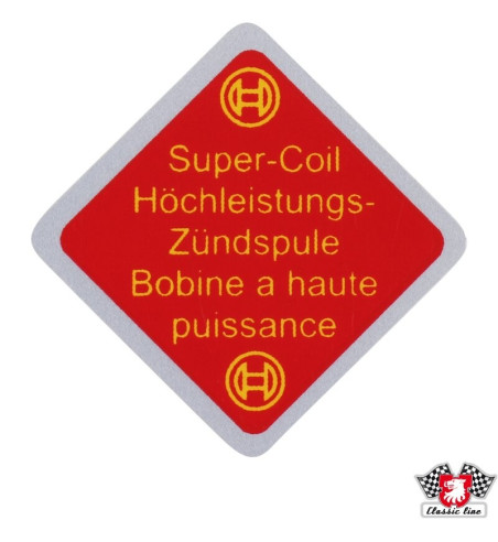 Sticker, "Super-Coil Höchleistungszündspule"