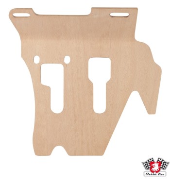 Pedal floor board, form-pressed laminated birchwood