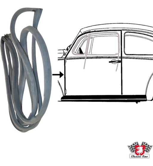 Door seal, left Door seal, left