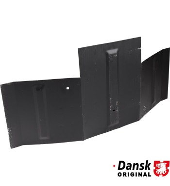 Battery floor section with center bracket