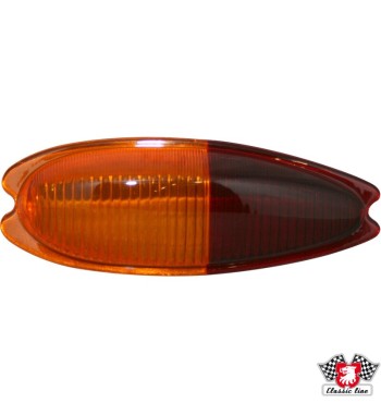 Lens for tail light, orange/red, left, without E-mark