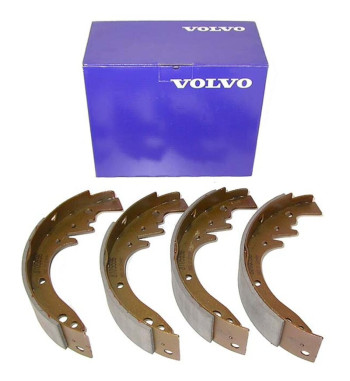 Brake shoe set with linings, front