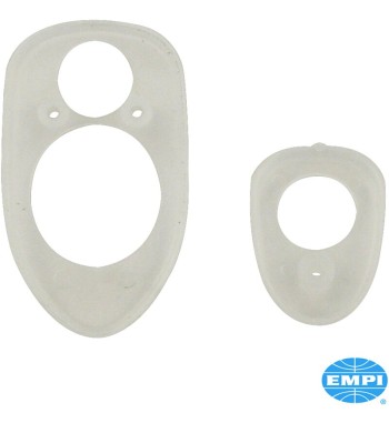 Gasket set for bonnet handle, upper and lower, clear