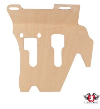 Pedal floor board, form-pressed laminated birchwood