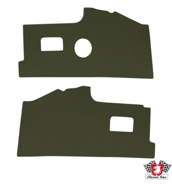 Kick panel set, front, green
