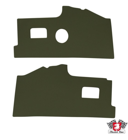 Kick panel set, front, green Kick panel set, front, green
