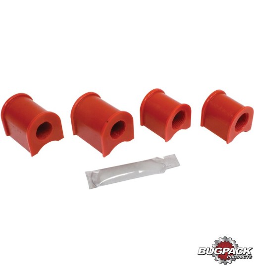 Grommet set for anti roll bar, front, Ø19 mm, red, Bugpack