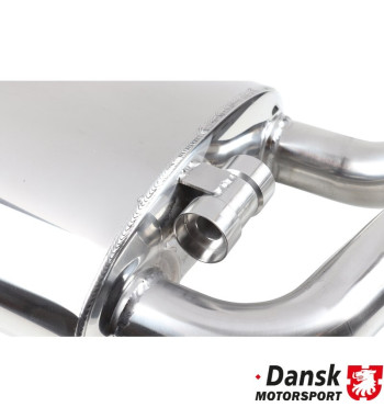 Exhaust set rear, Sport, "Super Sound". Made of polished stainless steel