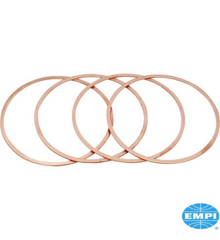 Zestaw uszczelek głowicy cylindra, miedź, Ø90,5/92 mm, grubość 0,05", 4 sztuki 8119300418