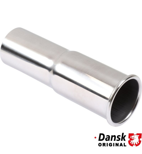 Tail pipe, Ø60 mm, L170 mm. Made of polished stainless steel