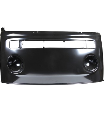 Front nose panel without bulge for VW emblem