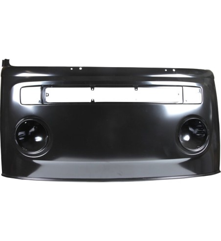 Front nose panel without bulge for VW emblem
