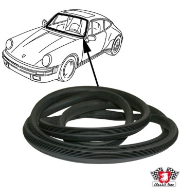 Seal for windscreen, without groove