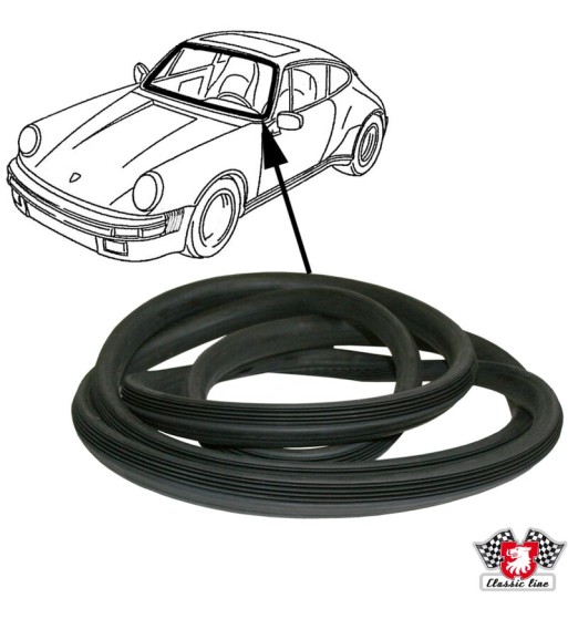 Seal for windscreen, without groove Seal for windscreen, without groove