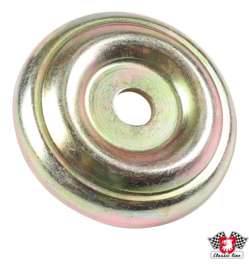 Washer for transmission mount, lower. Made of galvanized steel Washer for transmission mount, lower. Made of galvanized steel