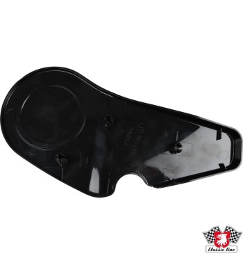 Seat cover without hole, black, left. Fits the passengers seat