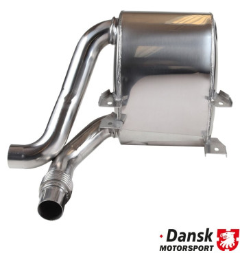 Exhaust set rear, Sport, "Super Sound". Made of polished stainless steel
